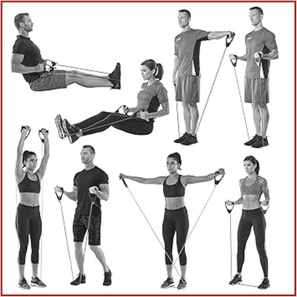 GoodLife Fitness Resistance Stretch Tubing with 3 Interchangeable Tubes - Picture 7 of 10